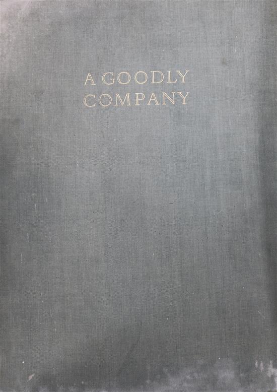 Ethel le Rossignol, A Goodly Company, Chiswick Press, c 1933 or later, black & white and coloured plates, folio, cloth